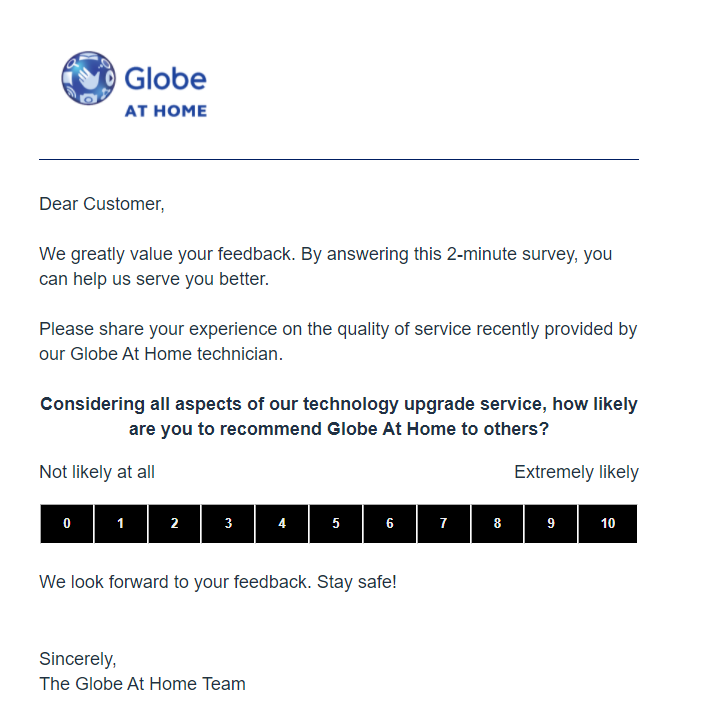 Review email