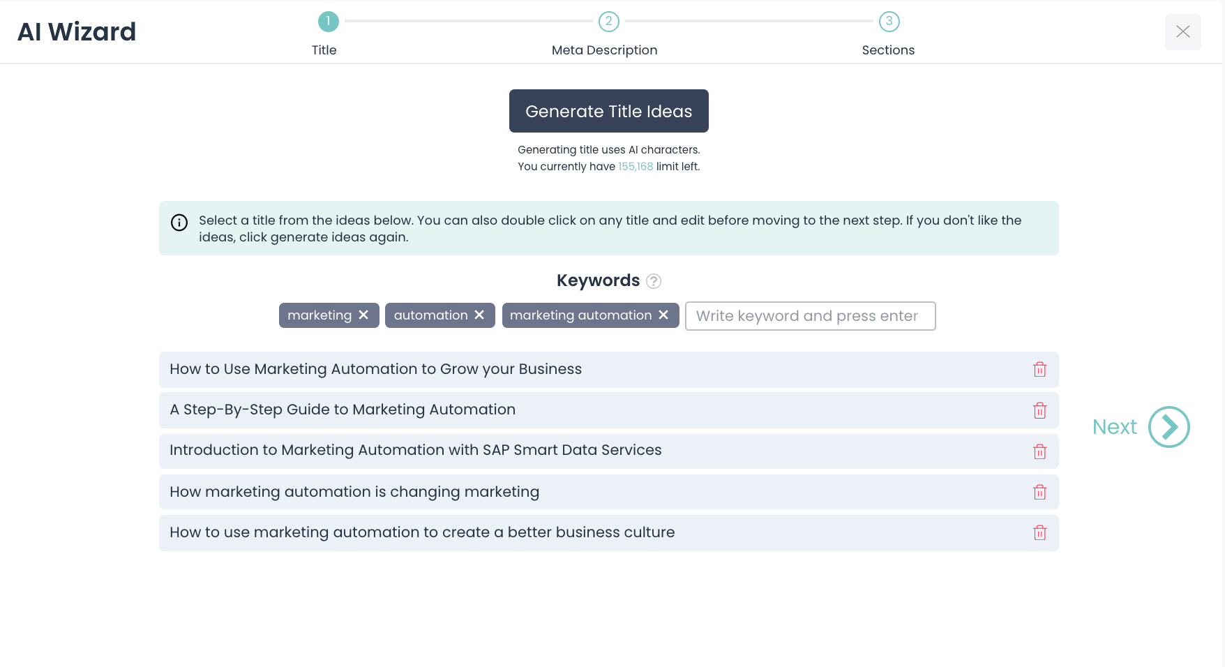 AI Wizard screenshot
