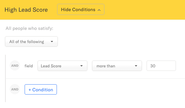 Segment creation in Encharge
