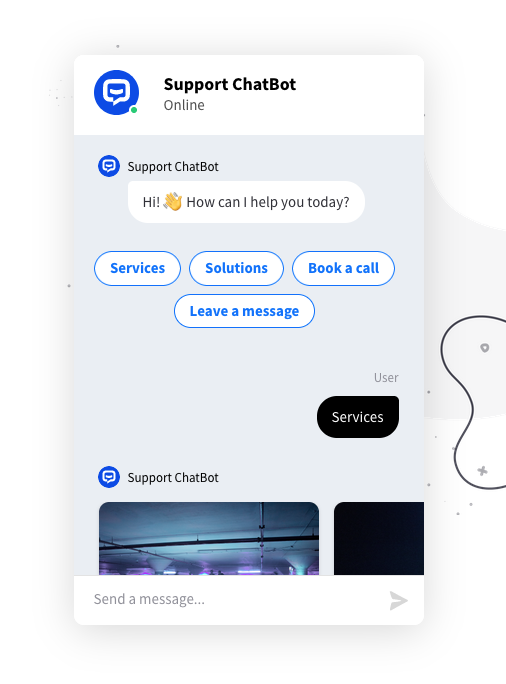 ChatBot screen