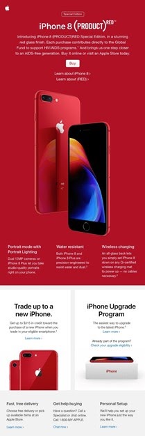 B2C product launch email