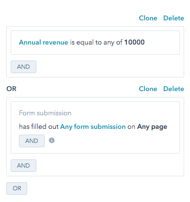 HubSpot user segmentation for SaaS in Encharge