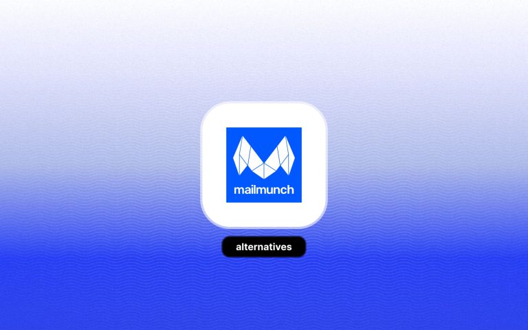 MailMunch logo with a text overlay saying "alternatives"