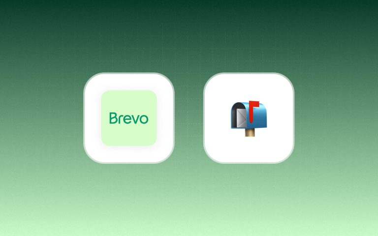 Brevo logo and Delivered Mail emoji