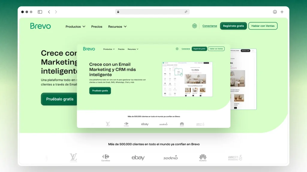 Brevo sitio web en espanol