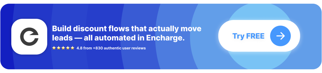 CTA Button: Encharge automates SaaS discount emails