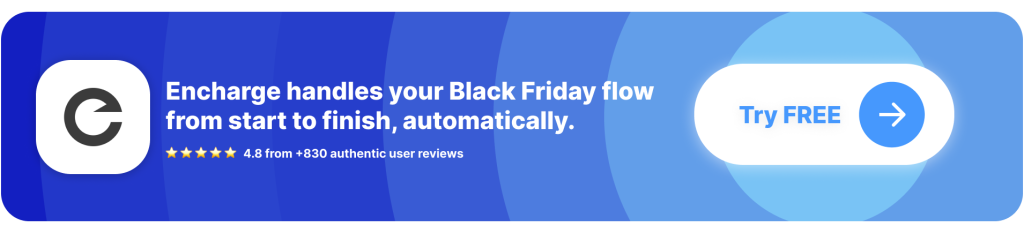 CTA Button: Encharge automates SaaS black friday emails