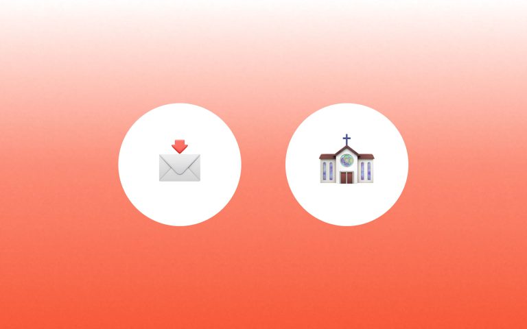 Email and Church icons