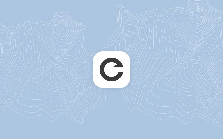 Encharge Logo on a Blue Background