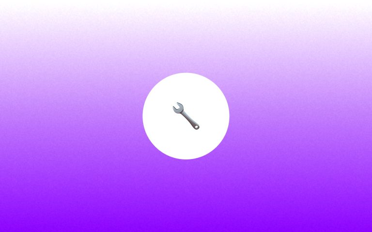 wrench emoji in a circle