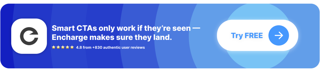 CTA Button: Encharge for SaaS email CTAs